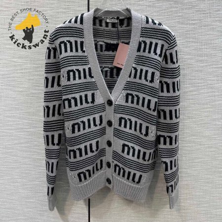 Miu Miu V-Neck Cardigan Sweater