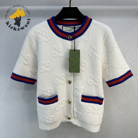 Gucci White knit Short Sleeve