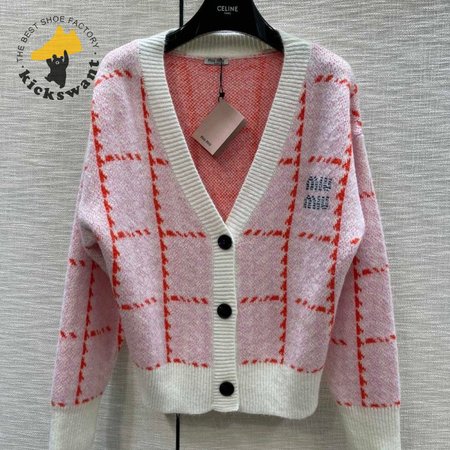 Miu Miu V-Neck Cardigan Sweater