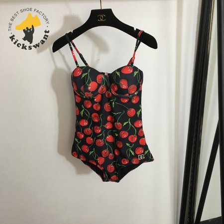 Dolce & Gabbana Cherry One-Piece Swimsuit