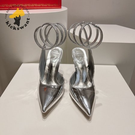 Rene Caovilla Cleo Silver Pump 34-43