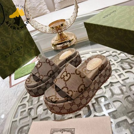 Gucci Women's Platform Slippers With Super G