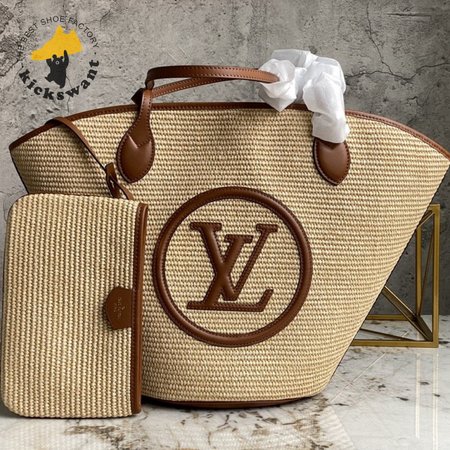 bnib raffia st jacques caramel