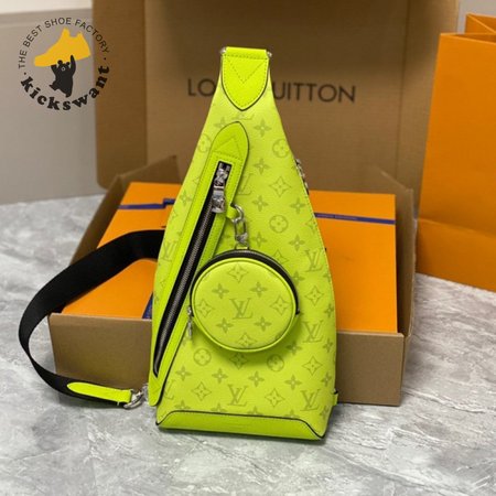 duo sling bag neon yellow