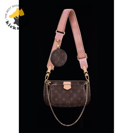 multi pochette accessoires monogram rose clair