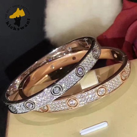 Cartier Love Bracelet 18k White Gold Diamonds