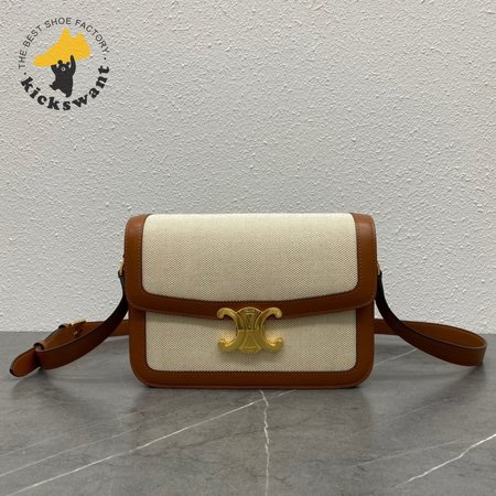Celine Triomphe Bag Medium Canvas Tan/Brown