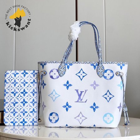neverfull mm monogram blue