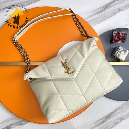 Saint Lauren YSL LouLou Puffer Small Chain Bag In Quilted Lambskin