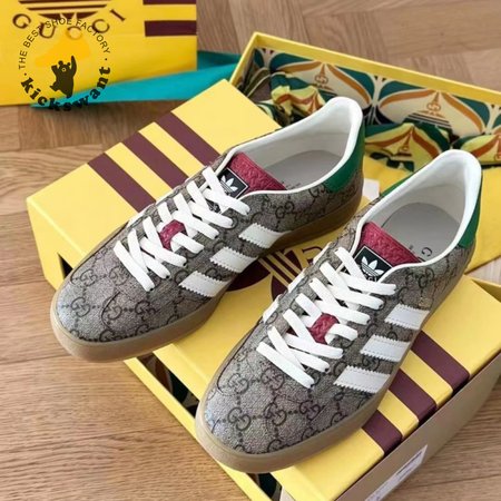 Adidas x Gucci Gazelle Beige GG Monogram Sneaker