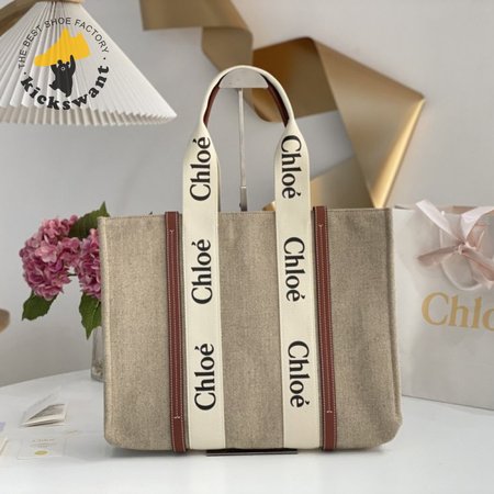 Chloe Large Woody Tote Bag