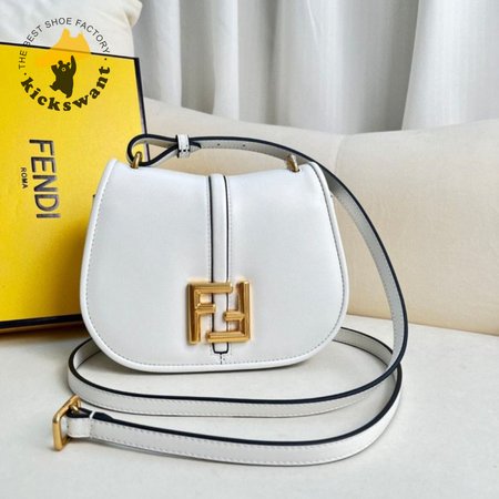 Fendi C'mon Nano White Leather Charm