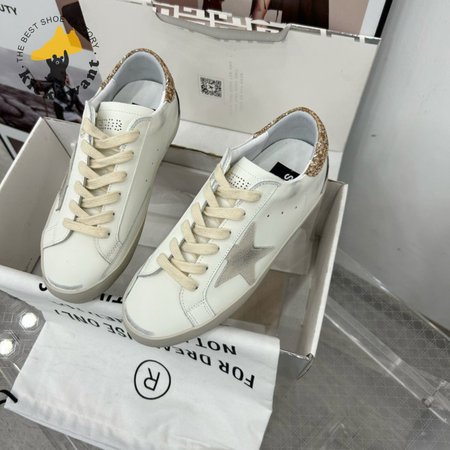 Golden Goose Superstar Leather & Glitter Sneaker