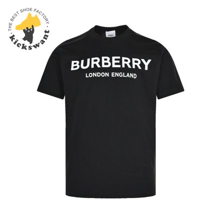 Burberry Street Style Plain Cotton Short Sleeves Logo Luxury T-Shirts