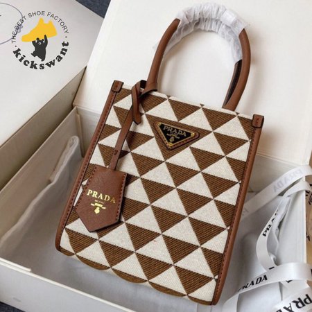 Prada Symbole Jacquard Fabric Micro Bag