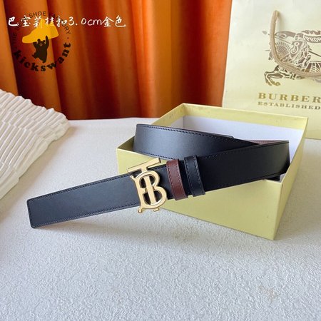 Burberry Leather Reversible TB Belt