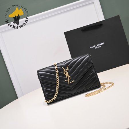 Saint Laurent Cassandre Matelasse Textured-Leather Shoulder Bag