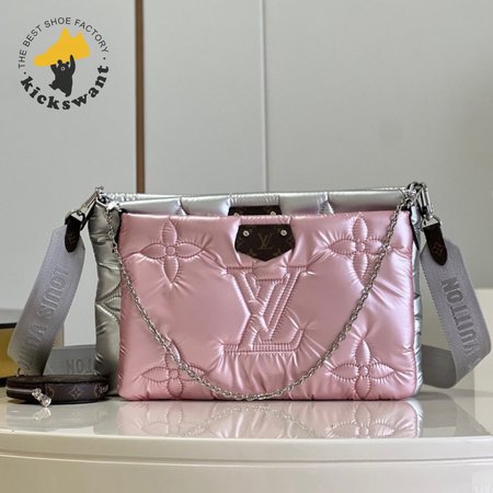 Maxi Multi Pochette Accessoires Silver/Pale Pink