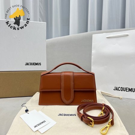 Jacquemus Le Grand Bambino Crossbody Flap Bag Light Brown