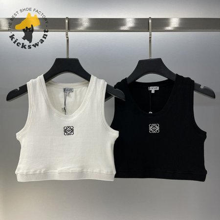 Loewe Cropped Anagram Tank Top in cotton