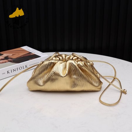Bottega Veneta Mini Pouch Gold