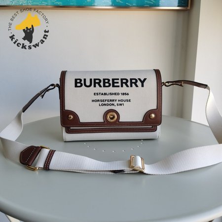 Burberry Horseferry Print Canvas Note Bag Natural/Tan 80302491