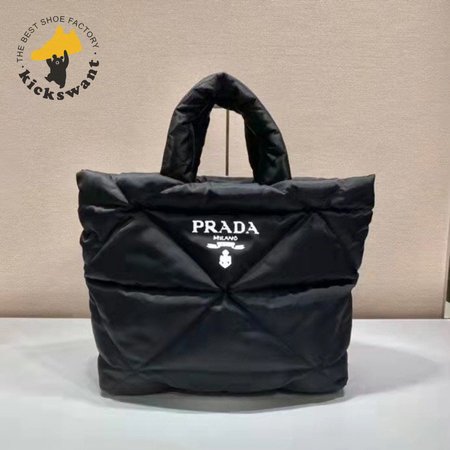 Prada Re-Nylon Padded Tote Bag Black 2VG082