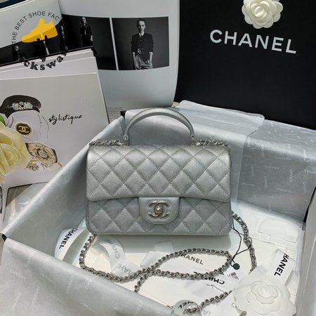 Chanel Mini Cf Handle Bags Lambskin Leather Crossbody Shoulder Bag