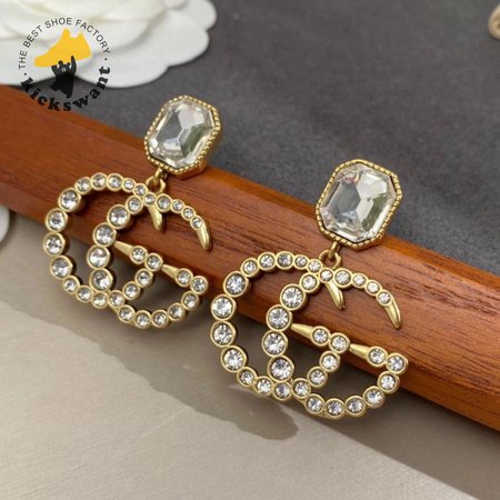 Gucci Vintage White Diamonds Earrings
