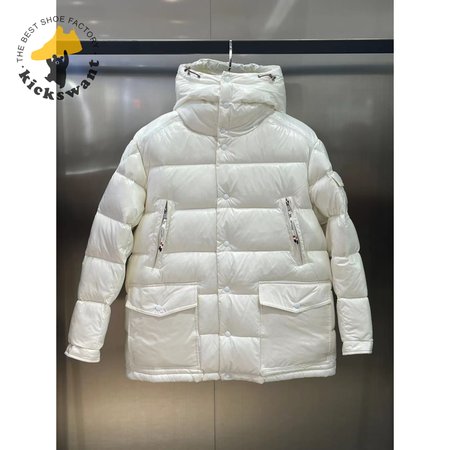 Moncler Chiablese Short Down Jacket Milk White