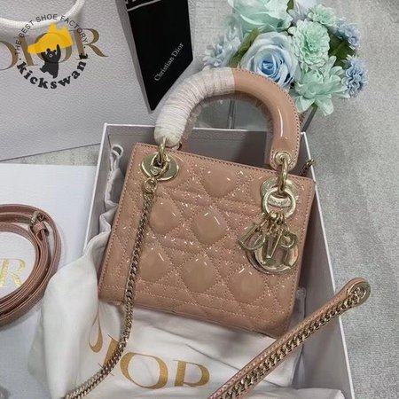 Dior Patent Cannage Lady Dior Red