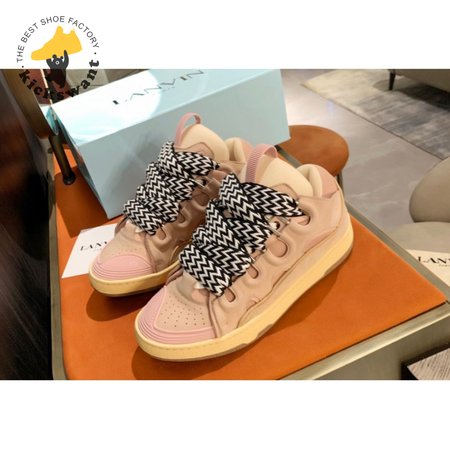Lanvin women men pink best sale sneakers, Size: 35-46