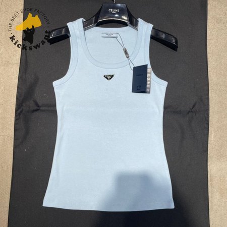 Prada Ribbed Knit Jersey Tank Top 39546X S-L