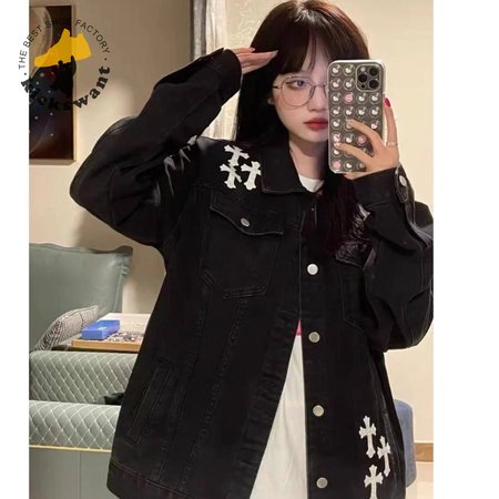 Chrome Hearts Denim Jacket Black M-XL