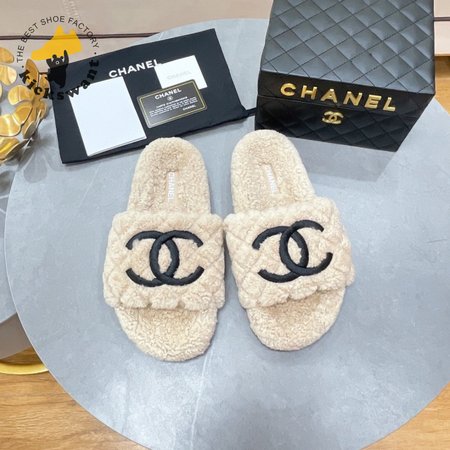 Chanel Lambswool Slippers 35-40