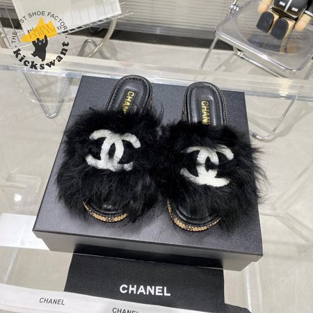 Chanel Slippers Black 35-40