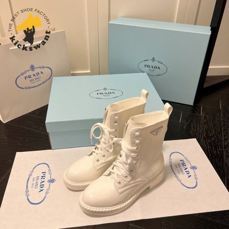 Prada Brushed-Leather Boots 35-40