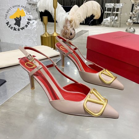 Valentino Vlogo Signature Calfskin Slingback Pump Poudre 35-39